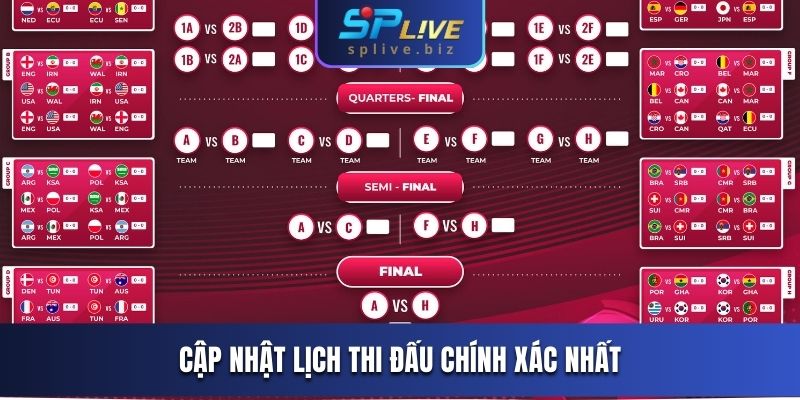 Cập nhật lịch thi đấu chính xác nhất