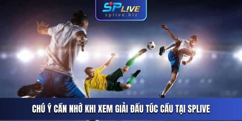 Chú ý cần nhớ khi xem giải đấu túc cầu tại SPLIVE